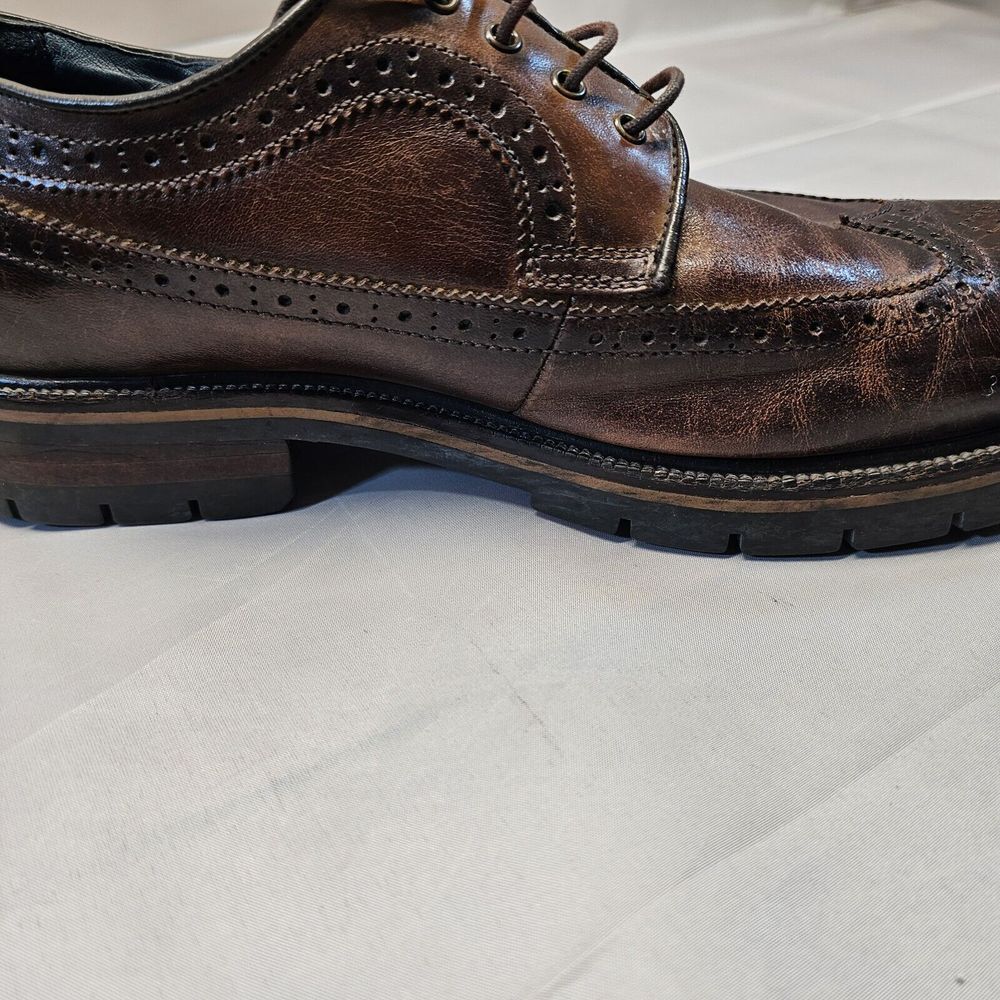 Johnston Murphy Mens XC Flex wingtip Sheepskin Dress Shoe 20-5512 US Size‎ 10 M - Picture 13 of 16